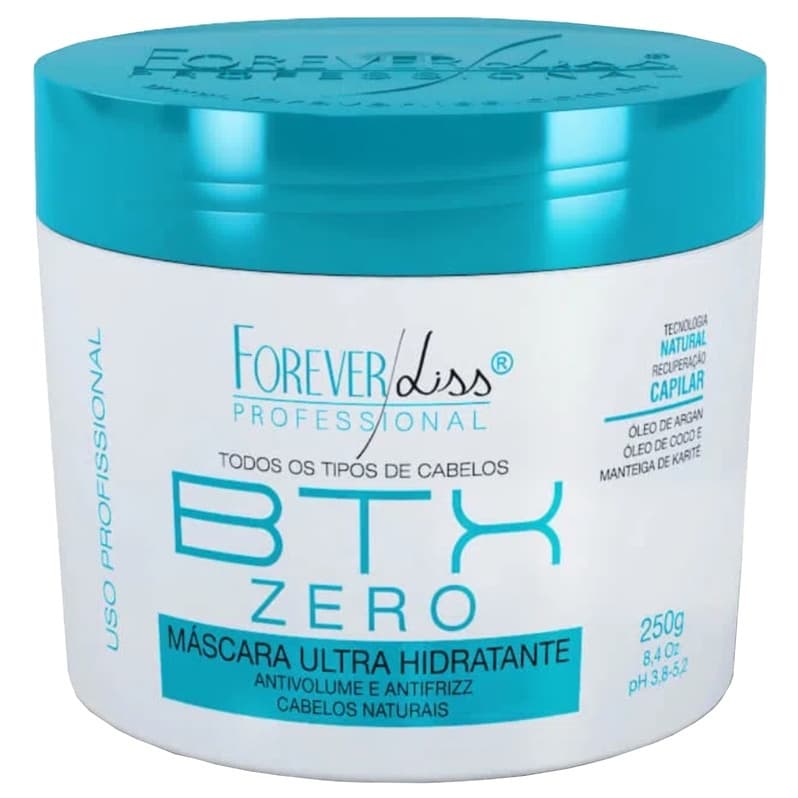 Máscara Capilar BTX Volume Zero 250g Ultra Hidratante | Forever Liss