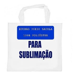 10 Ecobag 30x30 em Oxford para sublimação