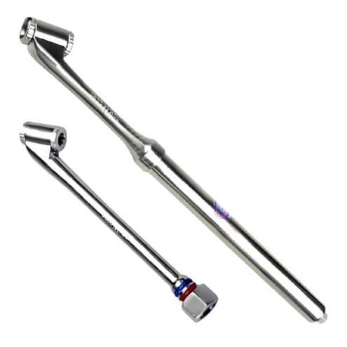 Kit Calibrador Vareta + Bico Duplo De Encher Pneus Schweers