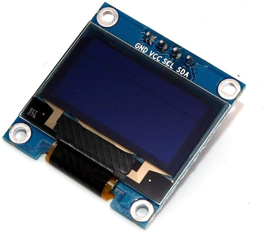 Display Oled 128x64 0,96 I2c 4 Pinos Branco, Esp8266, Esp32