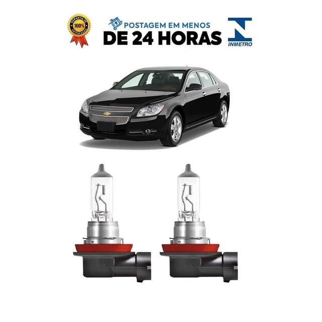 Par Lampada Farol de Milha Malibu 2010 2011 2012 2013 H11