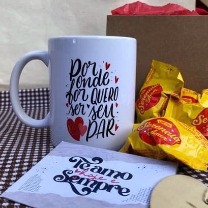 Caneca/Xícara de Porcelana Personalizada Dia Dos Namorados