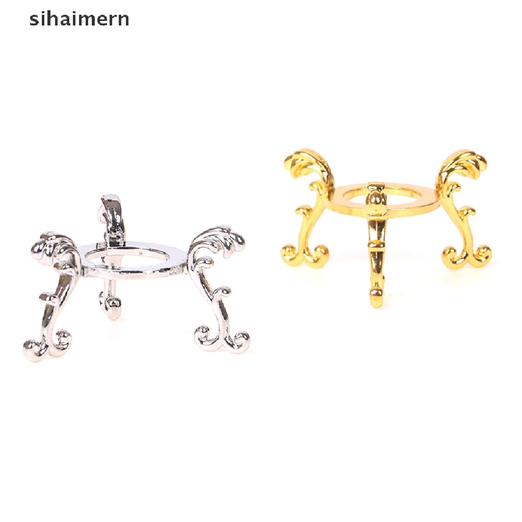 [sihaimern] Display Banhado A Ouro Com Pedras Preciosas Para Ovos , Base De Suporte De Cristal , Ornamento