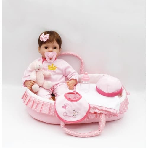 Bebe Reborn Barato Menina 40cm Silicone Linda Realista