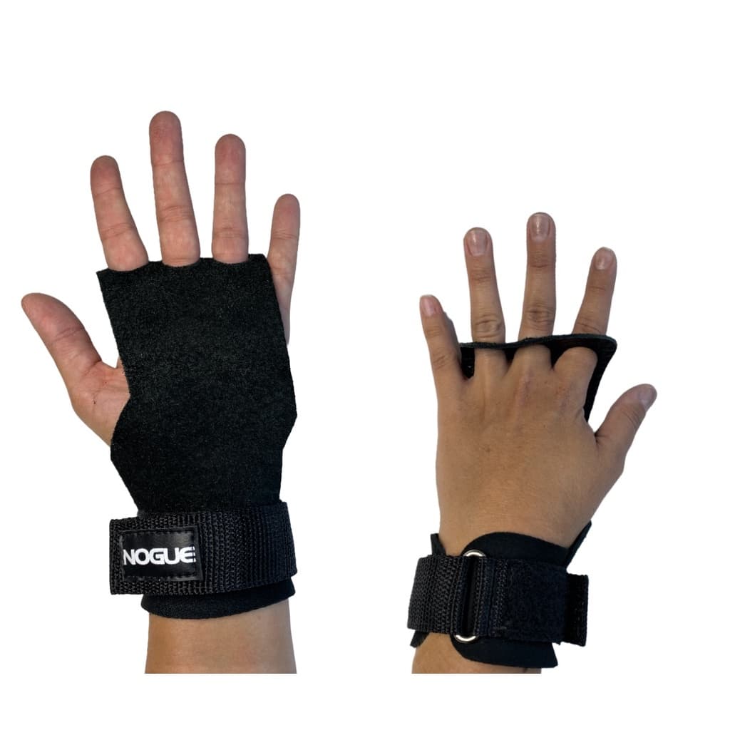 Luva Hand Grip 3 Furos Em Couro 1par Para Crossfit E Academia