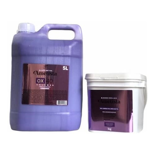 Pó Descolorante Ametista  1kg +1 Ox Ametista 5 Litros.