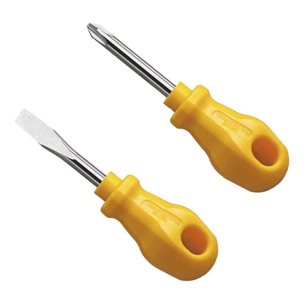 Kit Chave Toco Fenda e Philips Tramontina 3/16 - Amarela