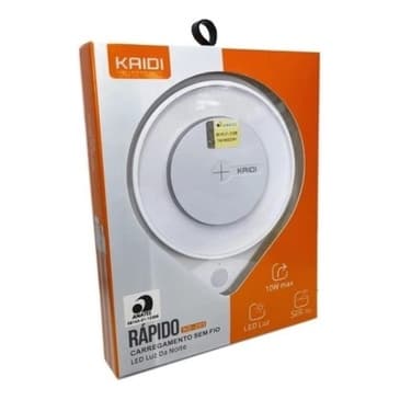 Carregador Sem Fio Por Indução Carga Rápida Com Led
