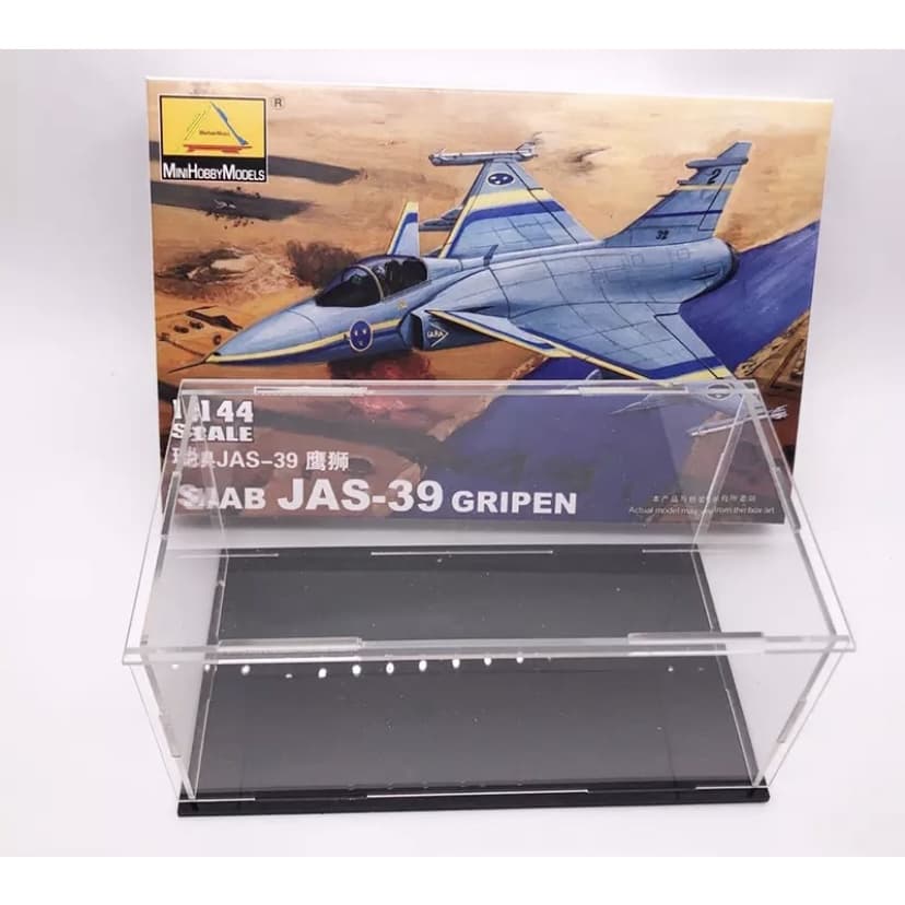 Conjunto de Avião SAAB JAS-39 GRIPEN e  Display para proteção