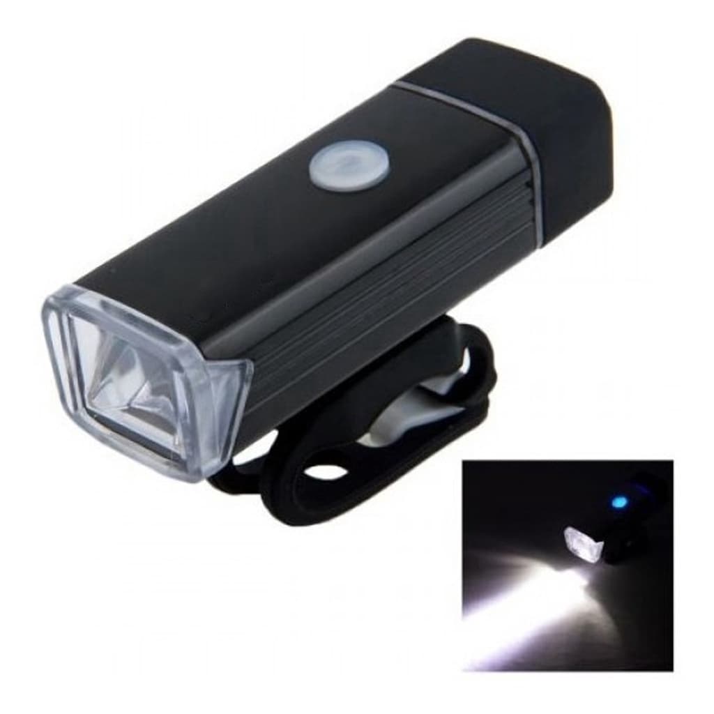 Lanterna Bicicleta Farol Sinalizador Dianteiro Led Luz Segurança Bike 180 Lúmens Forte Recarregável