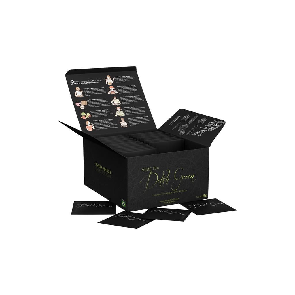 01 Caixa C/ 30 Saches | Chá Vitae Tea Detoh Green Luci Luci