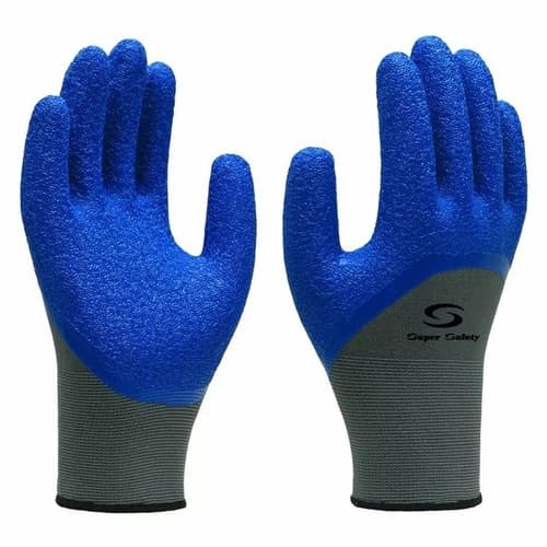 12 Pares Luva  Nylon E Látex  Ss 1005  Ca 32035  Tam. 9 (g)