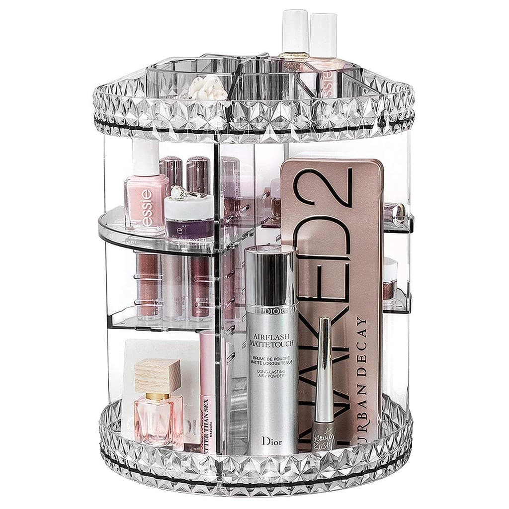 Organizador Acrilico Maquiagem Display Giratório 360° Grande