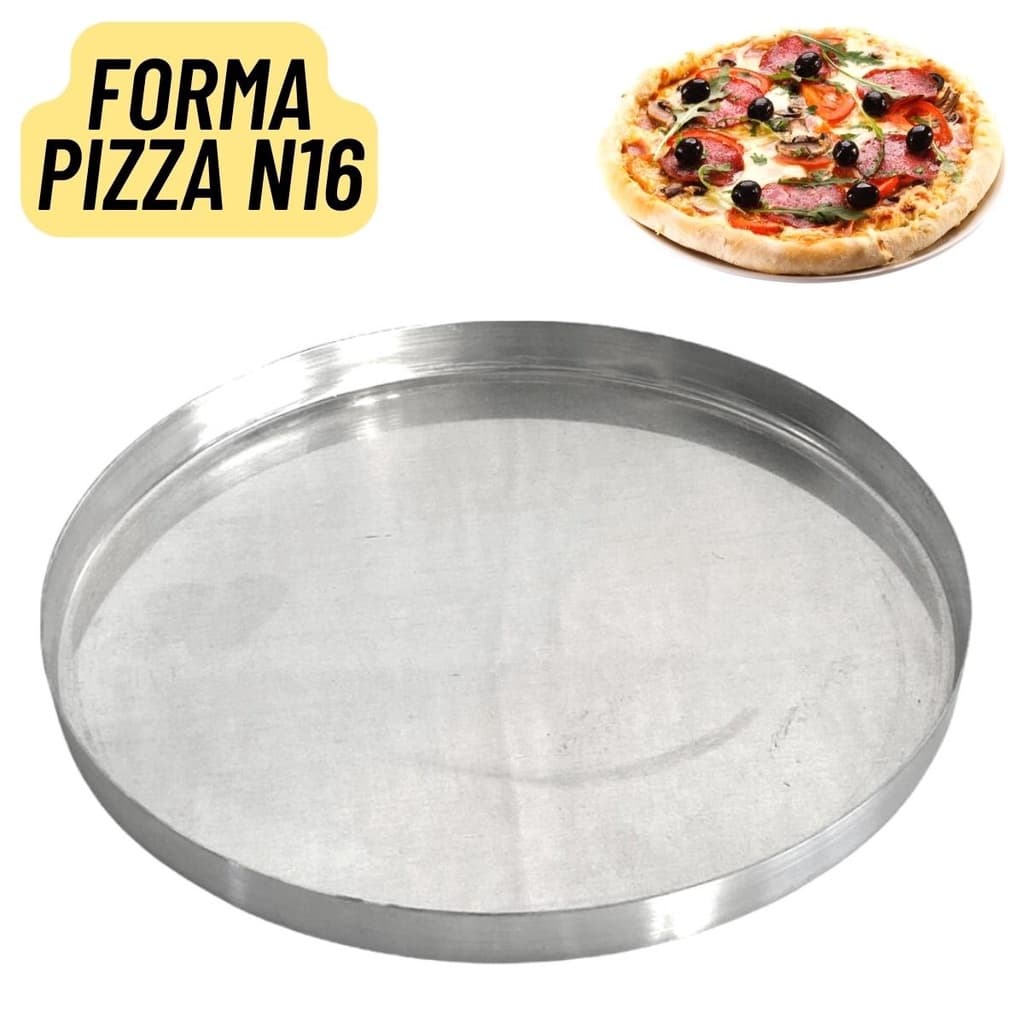 Assadeira Forma Redonda Para Pizza 16 Cm Brotinho Em Alumínio