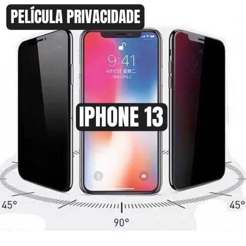 Película Privacidade Spy Vidro 3D iPhone 13 Pro Max iPhone 13 Mini
