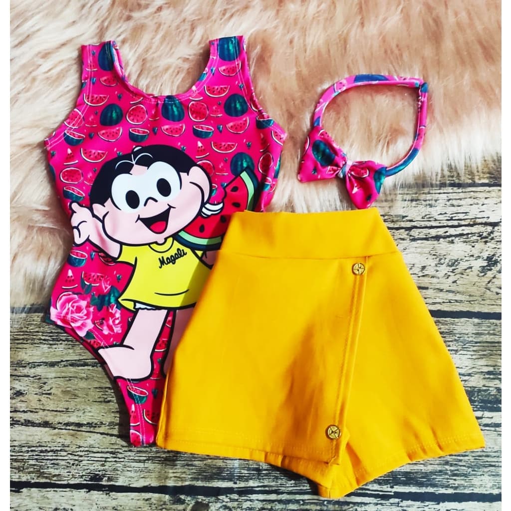 Body + Short saia bengaline + Gigolete (Só Hoje!)
