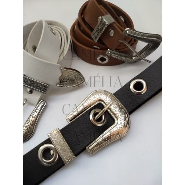 Cinto Feminino Ilhos Moda blogueira