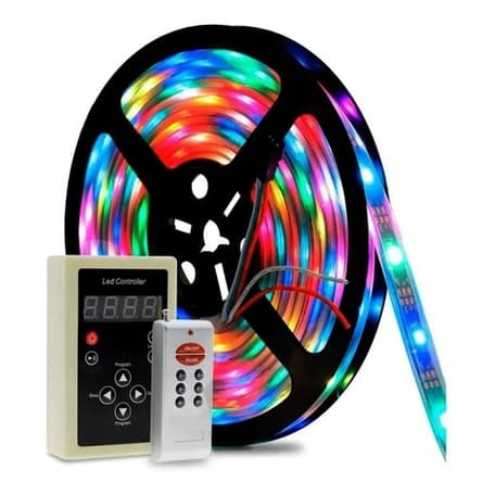 Fita Led 6803 Digital 328 Funções Carro Paredão Som Auto