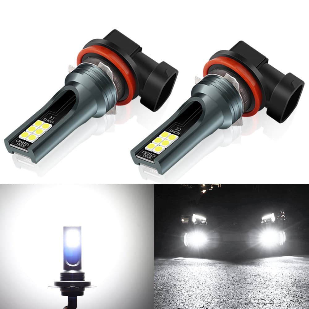 Kit 2 Farol Milha H11 H8 Lâmpada Led H1 H3 9005 HB3 9006 HB4 Super Brilhante Luzes De Nevoeiro Dia Do
