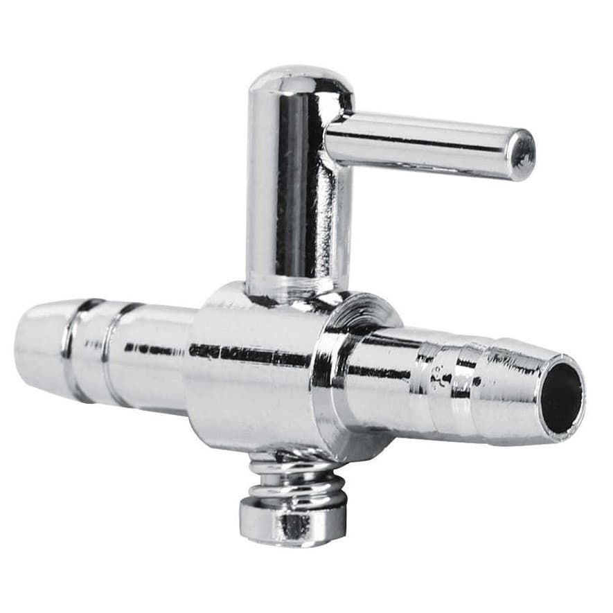 Registro de Metal 4mm 2 Pçs Fluxo Ar Água Aquário Irrigação