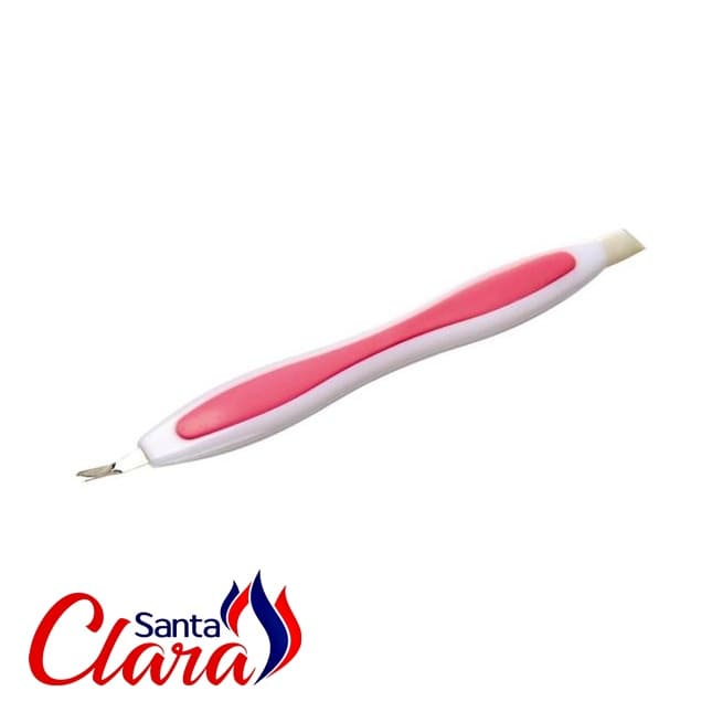 Tirador de Cutículas Com Empurrador Em Pvc Santa Clara