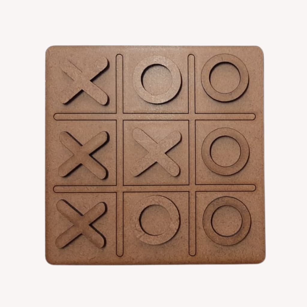 Jogo Da Velha em MDF 12cm Jogo De Tabuleiro Brinquedo Presente Lembrancinha