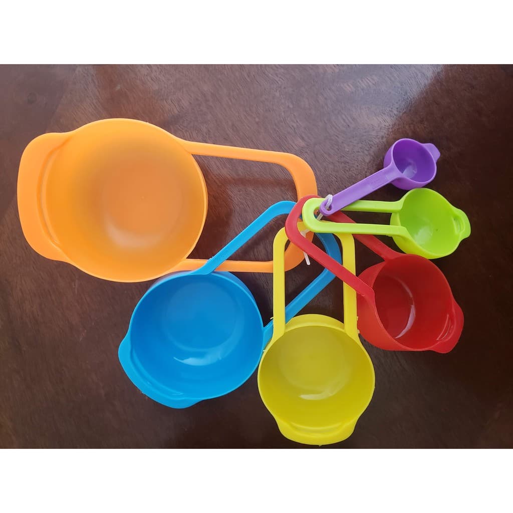 Conjunto de 6 colheres medidoras de Plástico
