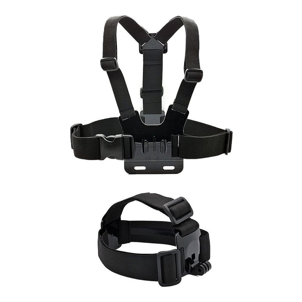 Gopro Kit Suporte Chest Mount Cinta + Suporte Cabeça Helmet
