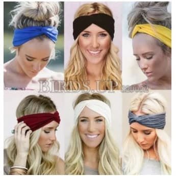 Kit 10 Headband, Modelo Turbante, Aberto