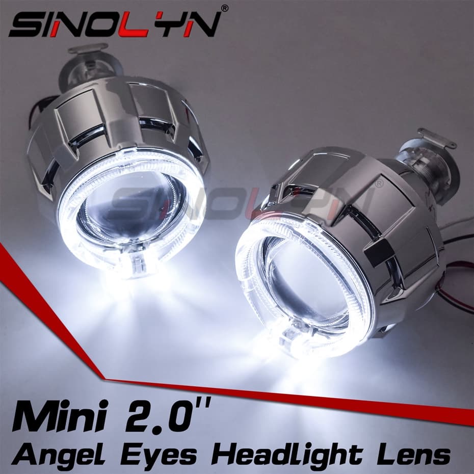 Lentes De Farol H4 H7 Bi-Xenon Lente 2.0 HID Projetor Para Carros Acessórios Retrofit Uso H1