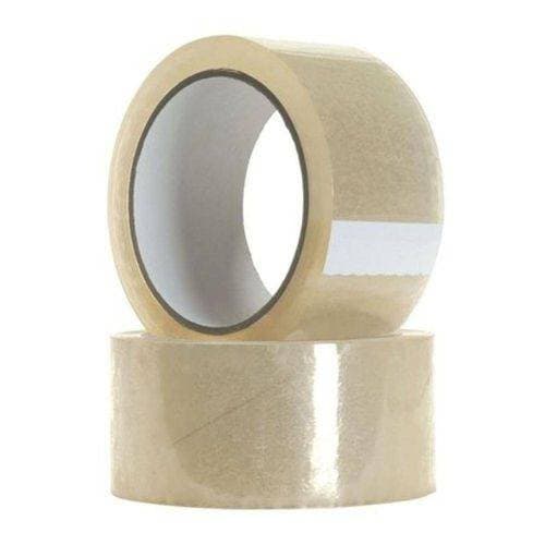 Kit 4 Unidades De Fita Adesiva Larga 45x40  Cristal Transparente Empacotamento