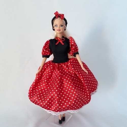 Roupa de boneca minie para barbi
