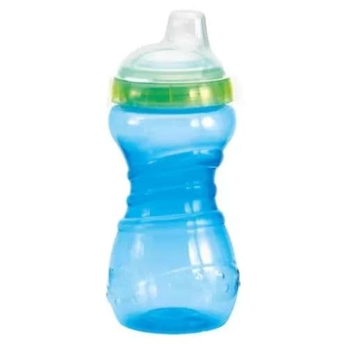 Copo de Treinamento Kuka Fun 330ml Azul – Antivazamento com Tampa Flip Top