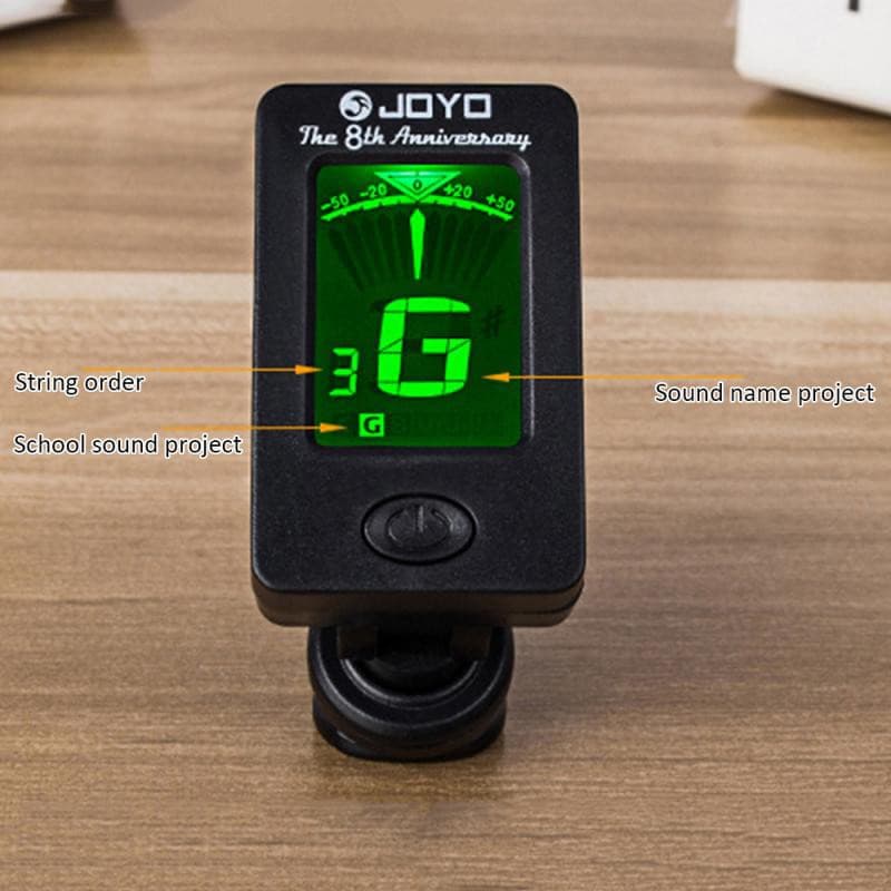 Tela LCD De Afinador Eletrônico Digital Com Clipe Para Guitarra , Ukulele , Baixo Cromático