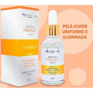 Sérum Vitamina C Para Rosto Oil-free Anti Idade Concentrado Max Love