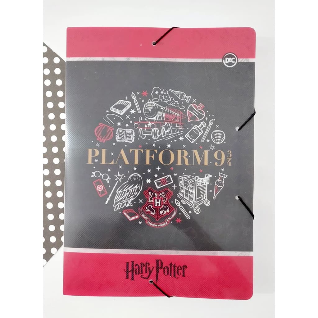 Pasta Aba Elástica Ofício C/ Lombo de 3 cm Harry Potter DAC