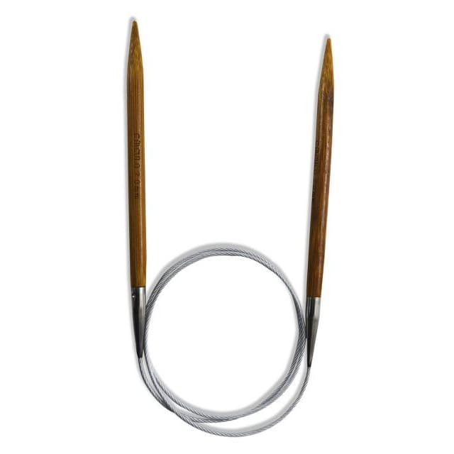 Agulha Trico Circular Bambu 80 cm Tam 3 ao 10 Circulo.