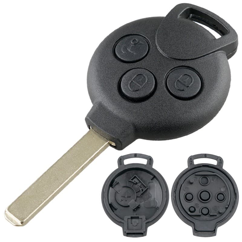 Capa Para Chave Remota De Carro Com 3 Botões Adequada Dois 451 2007-2013/Mercedes-Ben-z Smart