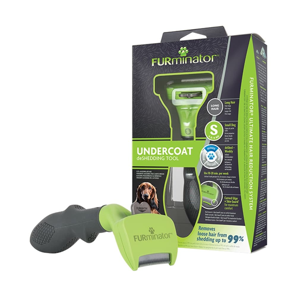 Furminator Pequeno Para Cães de Pelo Longo - Escova Tira Pelos