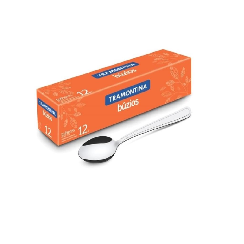 Colher para Sobremesa Búzios 12 unid em Aço Inox - Tramontina