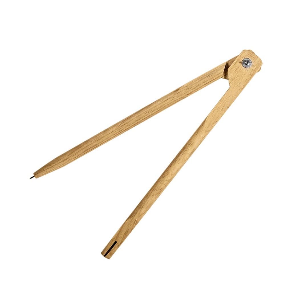 Compasso De Madeira Para Giz Lousa 40cm Pinus Luxo - Souza