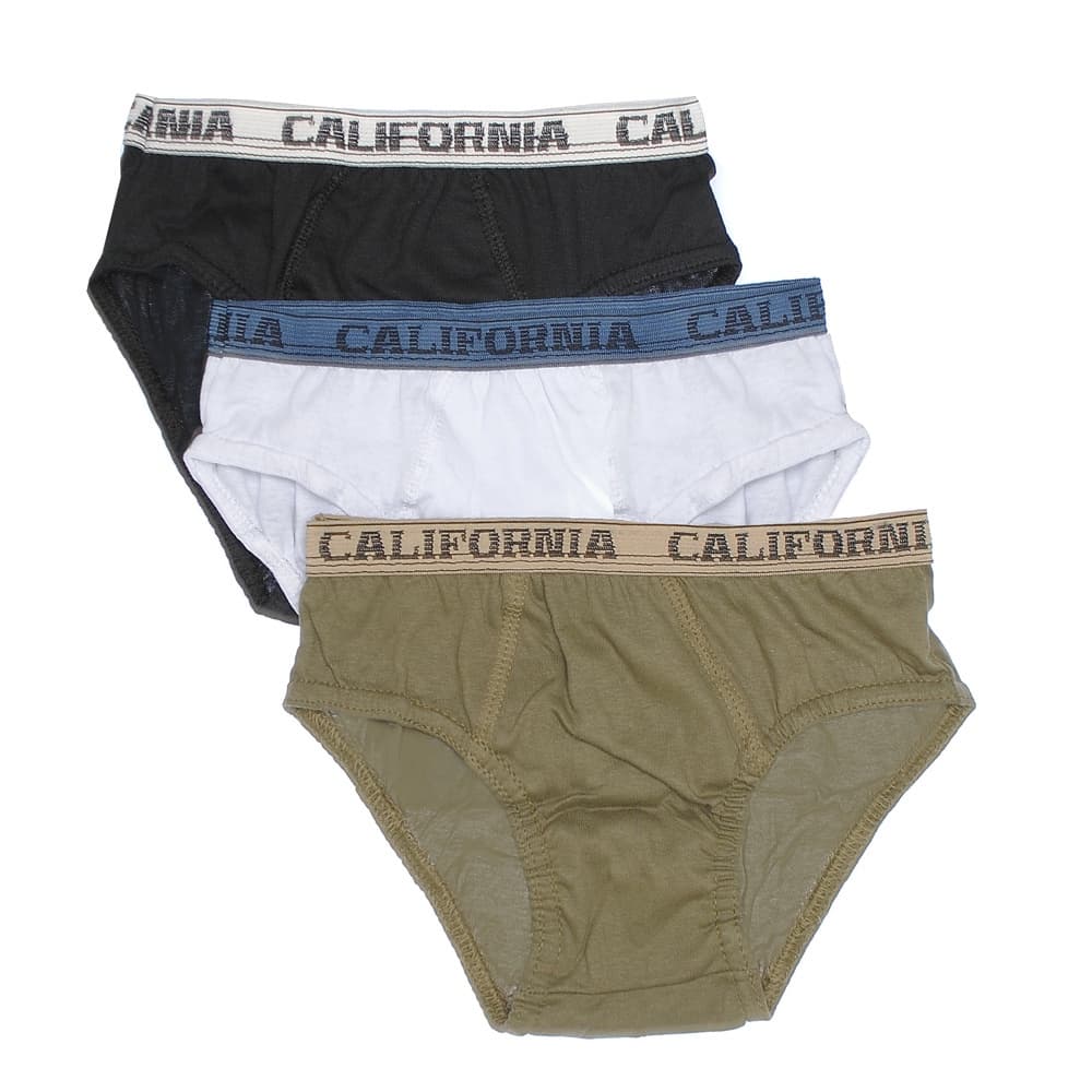 Kit 6 Cuecas SLIP Masculino Algodão  Fluir - Cores Sortidas Elastico Largo e Exposto