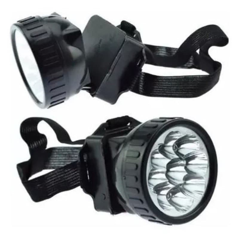 Lanterna De Cabeça 7 Leds Testa Para Leitura Caça Pesca