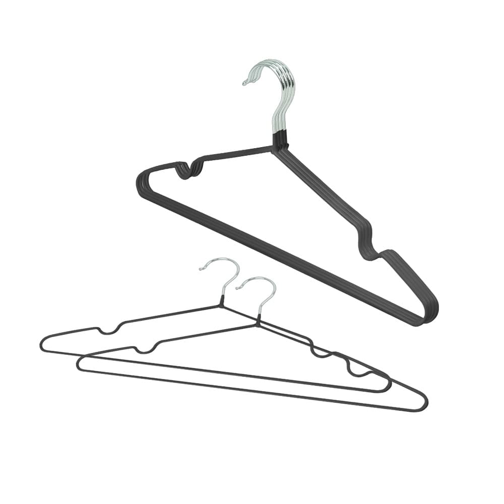 Cabides Roupas 10 peças em Metal Emborrachado