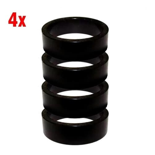 Anel  Preto Espaçador Para Garfo Ahedset Com 1cm Aluminio 10mm