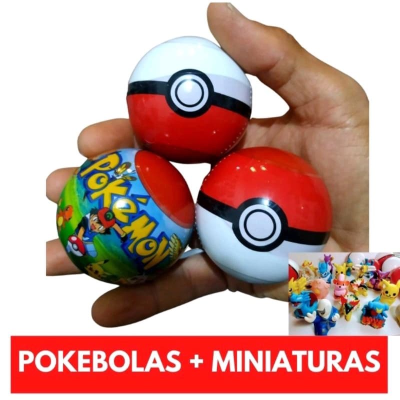 Kit 30un Pokébola Pokémon go encapsulado envelopados  30 capsulas (5CM)