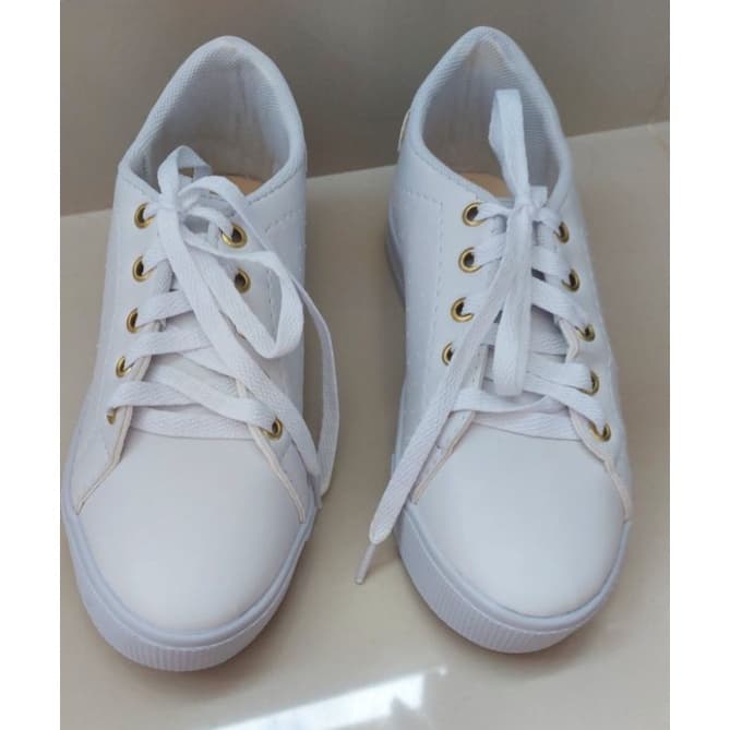 Tênis Casual Feminino Branco/34