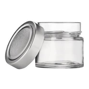 80 Pote Vidro Tampa Prata 150ml Até 210ml Pianezza Papinha