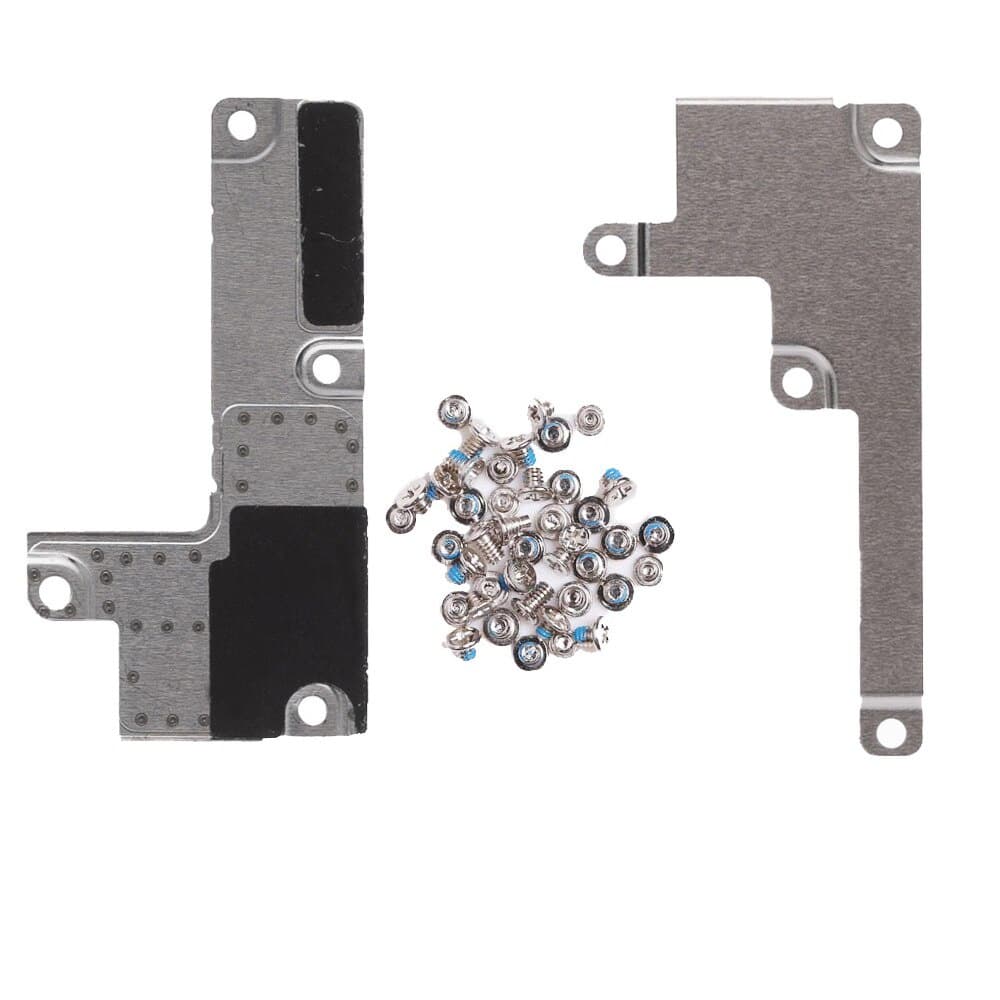 Conjunto Para Telefone 7 8 Plus Tela LCD Conector Flexível Suporte De Metal + Tampa De Bateria Com Parafusos Completos