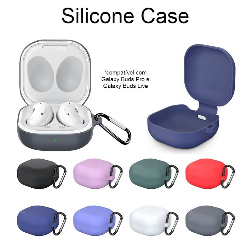 Capa Silicone Case Para Fone Samsung Galaxy Buds Live / Buds Pro / Buds FE